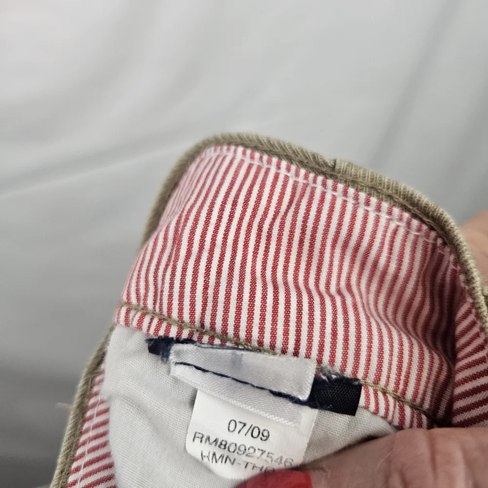 Tommy Hilfiger Womens Wide Leg Khaki Pants 10 Preppy Minimalist‎ Classic - Picture 5 of 6